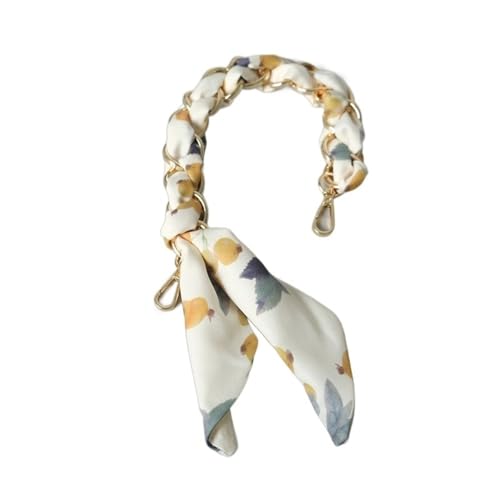 ZAJYZZF Mode Frühling Sommer Frau Handtasche Zubehör Teil Ketten Abnehmbare Ersatz Floral Seide Baumwolle Schal Strap Frauen(4) von ZAJYZZF