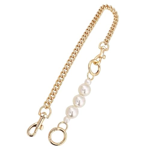 ZAJYZZF Strap Extender Kette for Handtasche Perle Verlängerung Kette Ketten Handtasche Frauen Taschen Gürtel(Gold) von ZAJYZZF