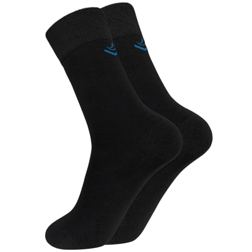 ZAKASA Bambus Socken Herren Business: Anti Schweiß Anzug Socken Männer Bambus Gegen Schweißfüße Weich Atmungsaktive Antibakterielle Geruchshemmend EU 39-42 Freizeit-1 Paare von ZAKASA