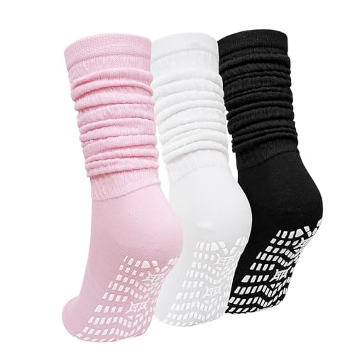 ZAKASA Damen Slouch Stopper Socken: Damen Slouch Stoppersocken Nahtlos Baumwoll für Fitness Training EU 39-42 Mix Colors 3 Paar von ZAKASA