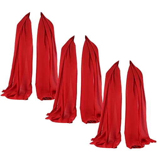 ZAKIRA Chiffonschal für Damen 3 Pack (Rot) von ZAKIRA