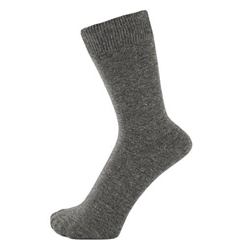 ZAKIRA Elegante Einfarbige Socken aus Feinster Gekämmter Baumwolle für Damen und Herren, 36-40 (EU), Grau von ZAKIRA