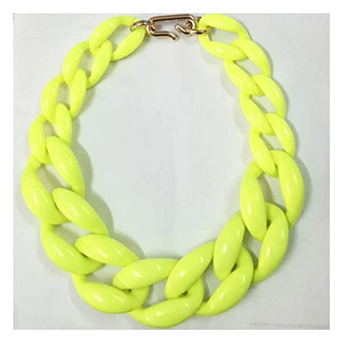 Acryl Halskette übertriebene Schlüsselbeinkette Übergroße Halskette Zubehör Harz Gliederkette Multicolor Gliederkette Hip Hop Punk Gliederkette T-Halskette Acryl Halskette übertriebene Schlüsselbeinkette Übergroße Halskette Zubehör Harz Gliederkette Multicolor Gliederkette Hip Hop Punk Gliederkette T-Halskette von ZALTAS