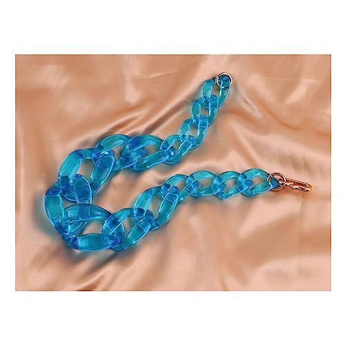 Chokerkette, klobige modische Acrylperlen, übertriebene Schlüsselbeinkette, Acryl, transparente Farbe, modische Schlüsselbeinkette, Halskette für Damen, Geschenk, Größe S von ZALTAS