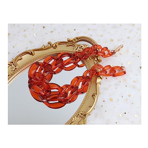 Chokerkette, klobige modische Acrylperlen, übertriebene Schlüsselbeinkette, Acryl, transparente Farbe, modische Schlüsselbeinkette für Frauen, Geschenke E von ZALTAS