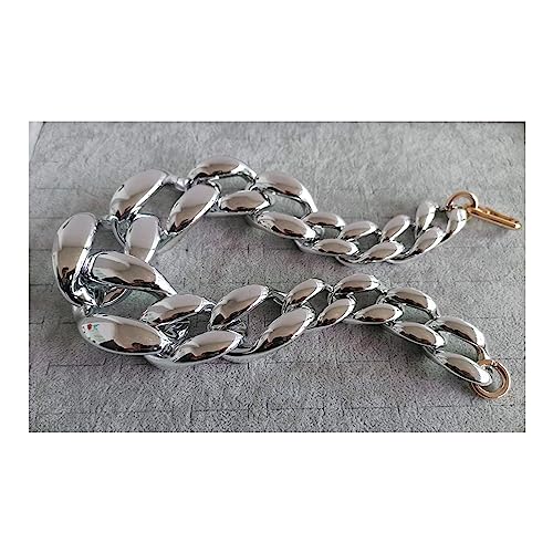 Goldfarbene Acryl-Halskette für Damen, Hip-Hop-Punk-Kette, modisch, übertriebene, vielseitige Choker-Halskette D Goldfarbene Acryl-Halskette für Damen, Hip-Hop-Punk-Kette, modisch, übertriebene, vielseitige Choker-Halskette D von ZALTAS