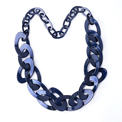 Lange übertriebene Acryl-Halskette für Damen, Persönlichkeit, Retro-Stil, Kunstharz, Kunststoff, Choker-Halskette und Anhänger, Modeschmuck, Größe S Lange übertriebene Acryl-Halskette für Damen, Persönlichkeit, Retro-Stil, Kunstharz, Kunststoff, Choker-Halskette und Anhänger, Modeschmuck, Größe S von ZALTAS