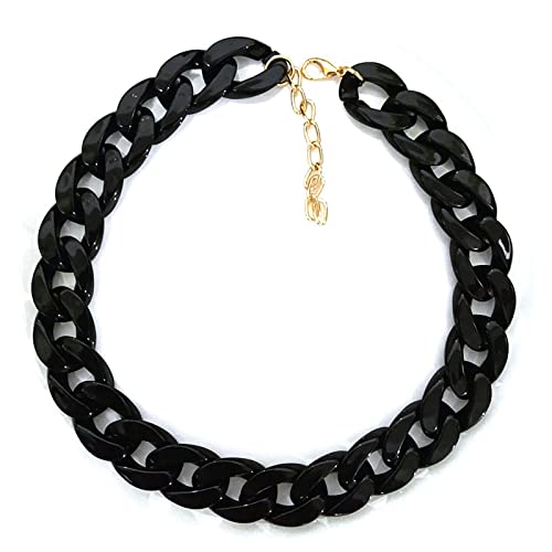 Mehrfarbige Acryl-Halskette für Damen und Mädchen, Acryl von ZALTAS