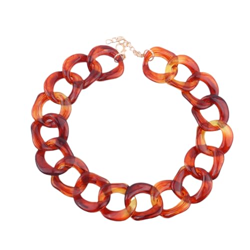 Retro Retro Grüne Acryl Halskette für Frauen Dicke Gliederkette Harz Choker Halskette Choker Halskette Geschenk E Retro Retro Grüne Acryl Halskette für Frauen Dicke Gliederkette Harz Choker Halskette Choker Halskette Geschenk E von ZALTAS
