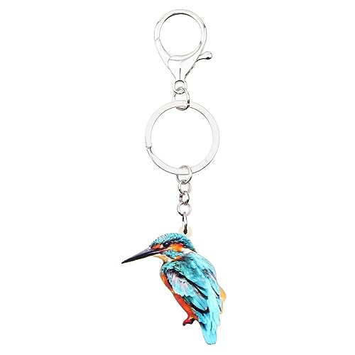 ZALTAS Eisvogel Vogel Schlüsselanhänger Ring Tierschmuck Geschenk für Frauen Mädchen Handtasche Auto Charms Anhänger, Multicolr ZALTAS Eisvogel Vogel Schlüsselanhänger Ring Tierschmuck Geschenk für Frauen Mädchen Handtasche Auto Charms Anhänger, Multicolr von ZALTAS