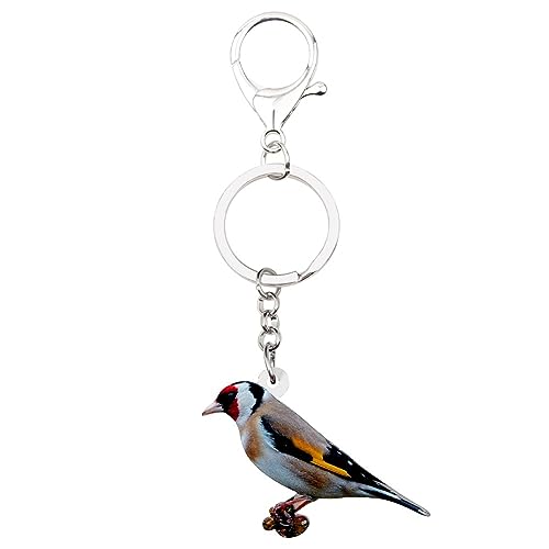 ZALTAS Europäischer Stieglitz-Vogel-Schlüsselanhänger Ring Tierschmuck Für Frauen Mädchen Auto Tasche Geldbörse Anhänger GeschenkMehrfarbig ZALTAS Europäischer Stieglitz-Vogel-Schlüsselanhänger Ring Tierschmuck Für Frauen Mädchen Auto Tasche Geldbörse Anhänger GeschenkMehrfarbig von ZALTAS