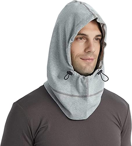 ZAMAKS Herren EMF Schutz Haube Kappe RF EMF Abschirmung 5G Anti-Strahlung 100% Silber Fiber Hat WIFI Strahlenschutz, grau, Einheitsgröße von ZAMAKS