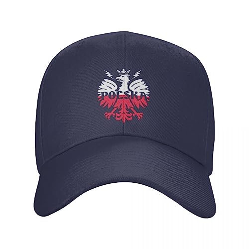 Basecap Klassische Polska-Baseballkappe mit polnischem Adler für Damen und Herren, verstellbar, Polen-Stolz-Papa-Mütze, Performance-Sonnenhüte Geschenk von ZAMASS