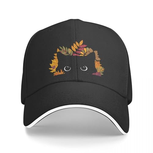 ZAMASS Basecap Black Cat Peeking Spying Autumn Fall Cap Baseball Cap NY Cap Luxus Damen Cap Herren Geschenk von ZAMASS