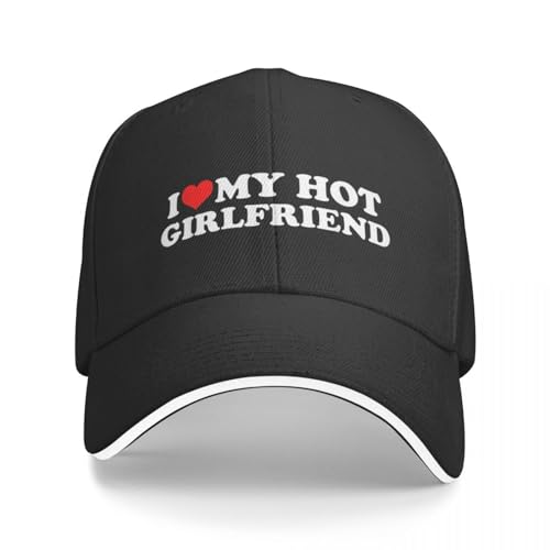ZAMASS Basecap I Love My Hot Girlfriend I Heart My Hot Girlfriend Baseball Cap Icon Snapback Cap Neue Mütze Herren Caps Damen Geschenk von ZAMASS