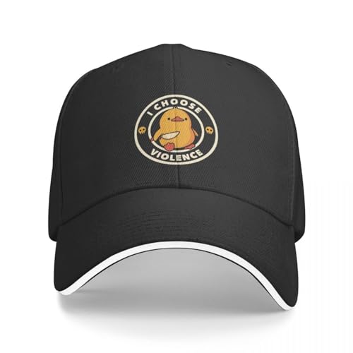 ZAMASS Basecap Ich wähle Gewalt Lustige Ente von Tobe Fonseca Baseballkappe Luxuskappe süßer Strand Benutzerdefinierte Kappe Damenhüte Herren Geschenk von ZAMASS