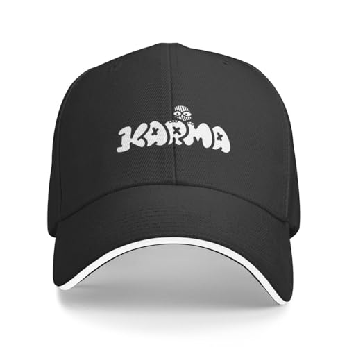 ZAMASS Basecap Karma Basic Logo Baseballkappe Strandausflug schwarz Mann Mützen Herren Hut Damen Geschenk von ZAMASS