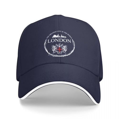 ZAMASS Basecap London, DIE GRÖSSTE Stadt DER Welt, Baseballkappe, Visier, Schutzhelm, Hut für Herren und Damen Geschenk von ZAMASS