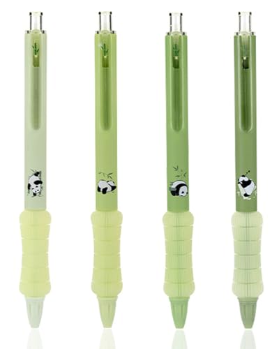 ZAMXHUG 4pcs Druckbleistift - Panda Druckbleistift Set 4 Stück Minenbleistift 0,5 mm, Ergonomischer Silikongriff, Präzises Schreiben von ZAMXHUG