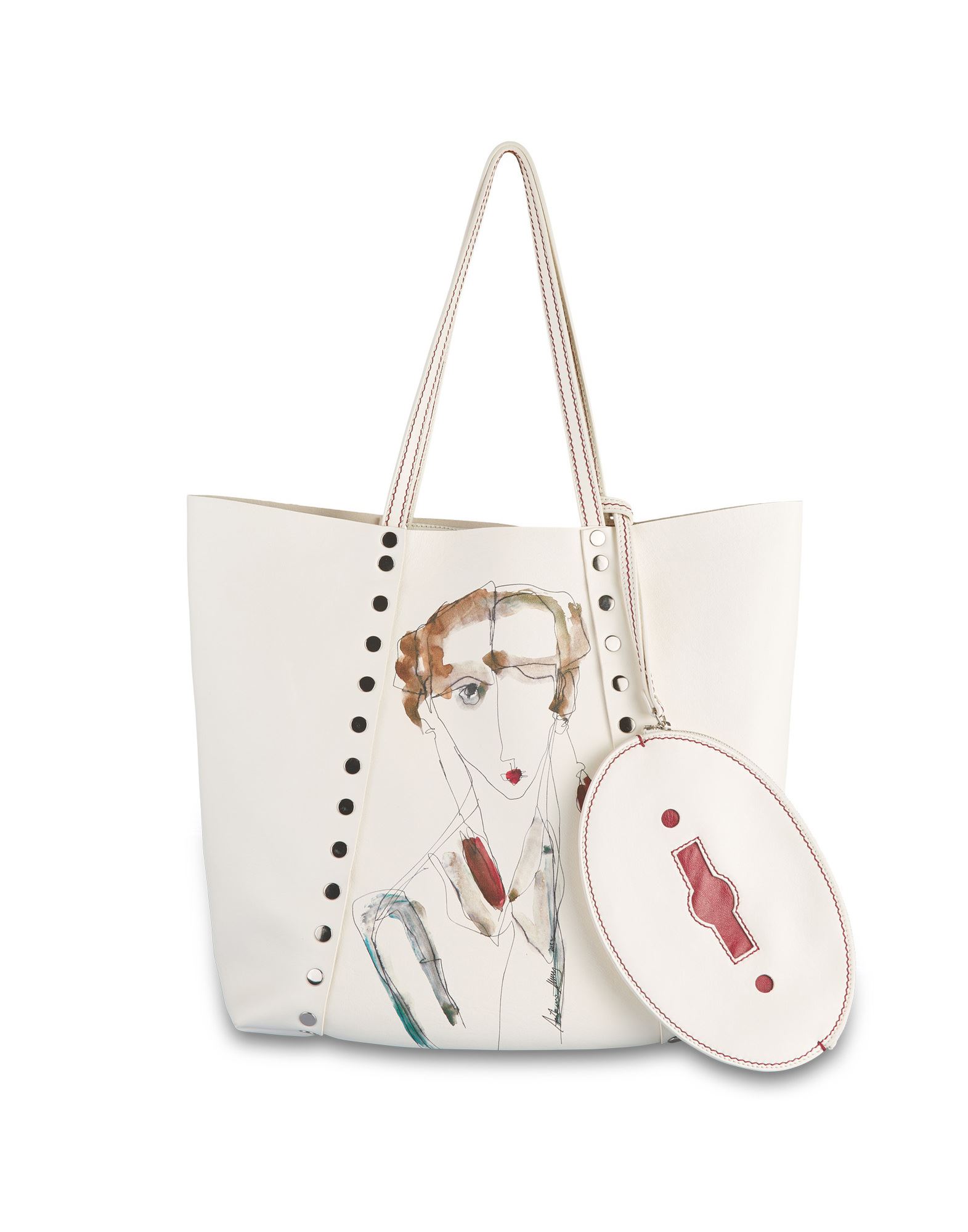 ZANELLATO Schultertasche Damen Weiß von ZANELLATO