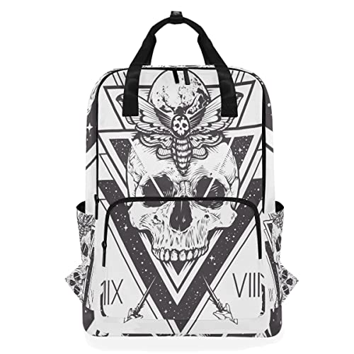 ZANHUGMI Rucksack, Totenkopf-Design, lässige Schultertasche von ZANHUGMI