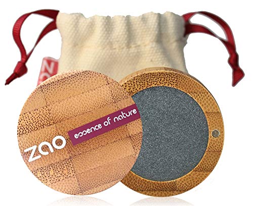 ZAO Pearly Eyeshadow 110 grau metallic Lidschatten schimmernd / Perlglanz in nachfüllbarer Bambus-Dose von ZAO essence of nature