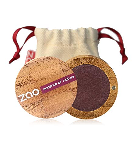 ZAO Pearly Eyeshadow 118 pflaume Lidschatten schimmernd in nachfüllbarer Bambus-Dose von ZAO essence of nature