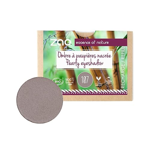 Zao - Refill - Nachfüllpackung - Pearly Eyeshadow - Nr. 107 / Brown Grey - 3 g von ZAO essence of nature