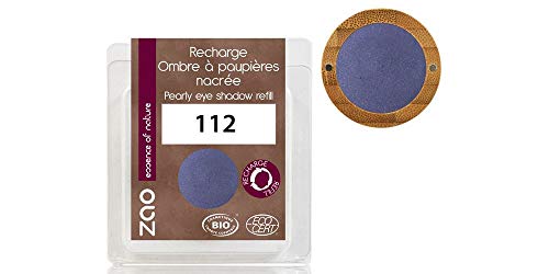 ZAO REFILL Pearly Eyeshadow 112 azurblau blau Lidschatten-Nachfüller schimmernd / Perlglanz von ZAO essence of nature