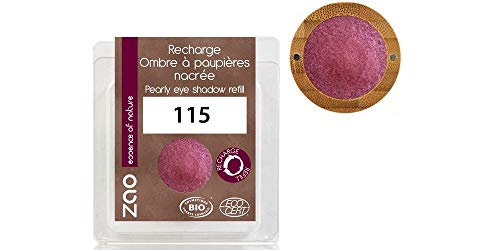 ZAO REFILL Pearly Eyeshadow 115 rubinrot weinrot pflaume Lidschatten schimmernd / Perlglanz von ZAO essence of nature