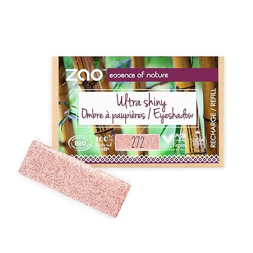 Zao Rectangle Eye Shadow Ultra Shiny Rechteckiger Lidschatten Glänzend Nr.272 Fairy Pink Refill Nachfüllpackung von ZAO essence of nature