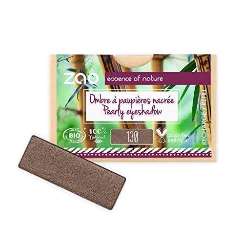 Zao Refill Rectangle Eyeshadow 130 Intense Brown von ZAO essence of nature