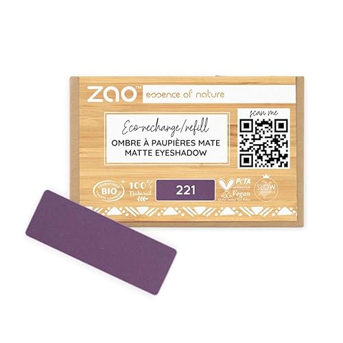ZAO Refill Rechteck Eye Shadow 221 Matt Plum von Zao