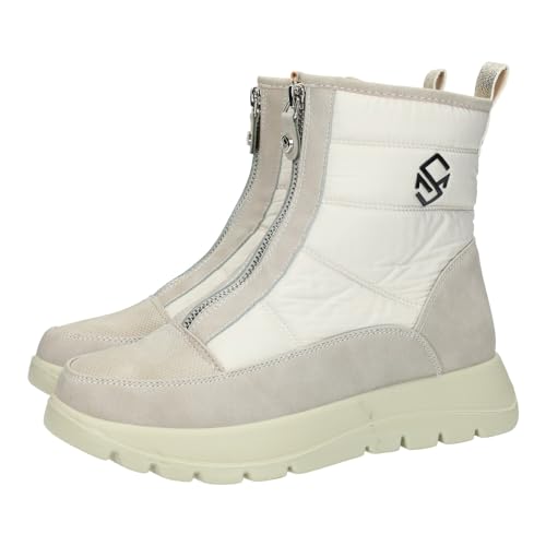 ZAPATOP Mysoft 22M622 gepolsterte Fleece-Stiefeletten mit Reißverschluss vorne, mit Memory-Schaum-Einlegesohle für Damen, Stiefeletten, Polar, 39 EU von ZAPATOP