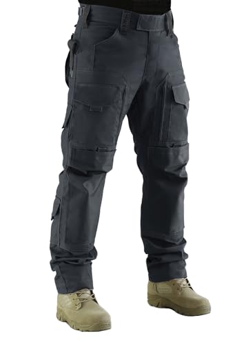 ZAPT Tactical Pants Molle Ripstop Combat Hose Jagd Armee Camo Multicam Schwarz Hose für Herren (Dunkelgrau, XL) von ZAPT