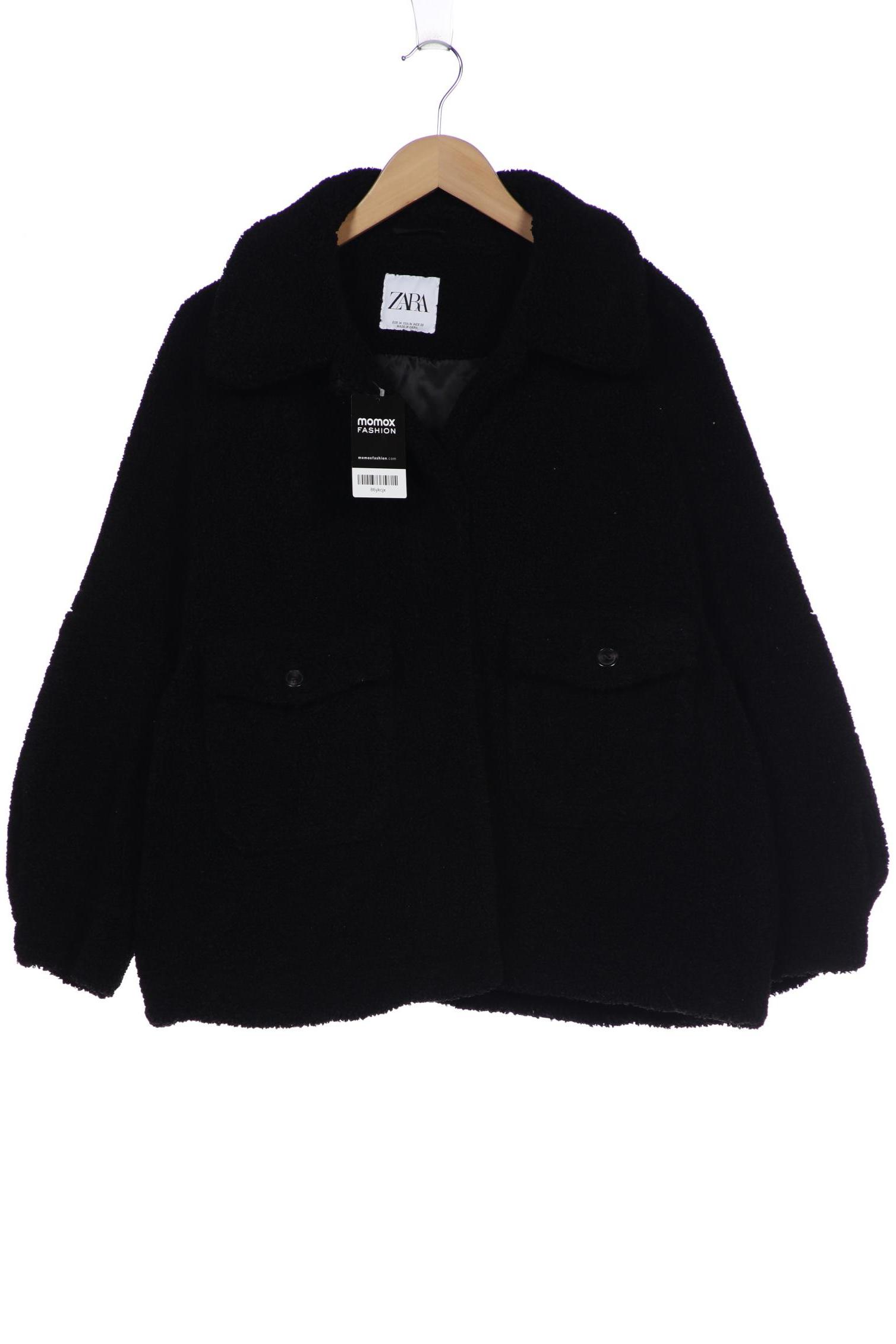 Zara Damen Jacke, schwarz, Gr. 38 von ZARA