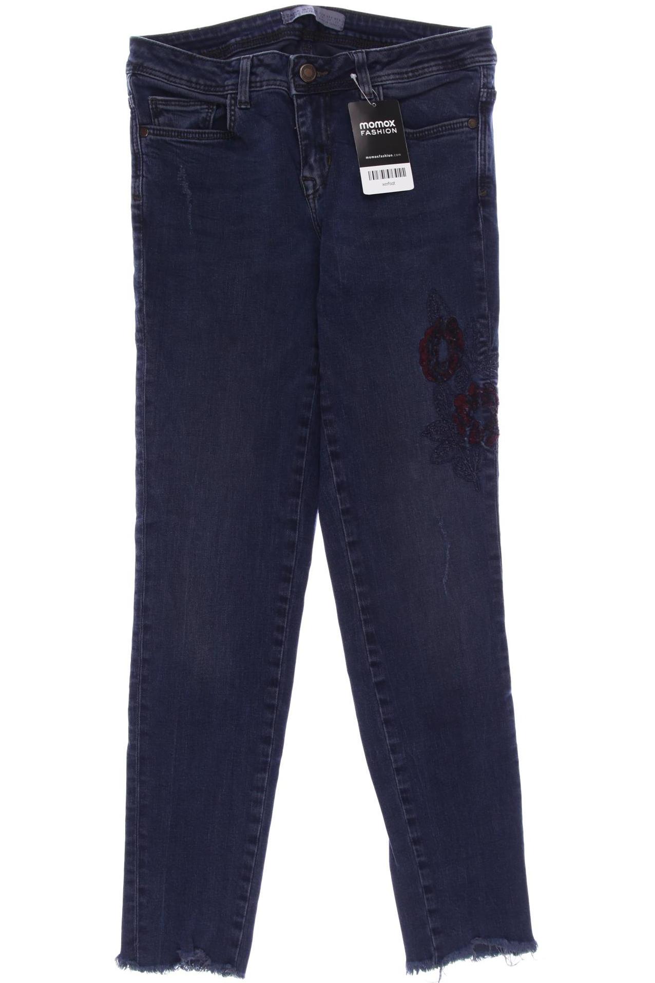 ZARA Damen Jeans, marineblau von ZARA