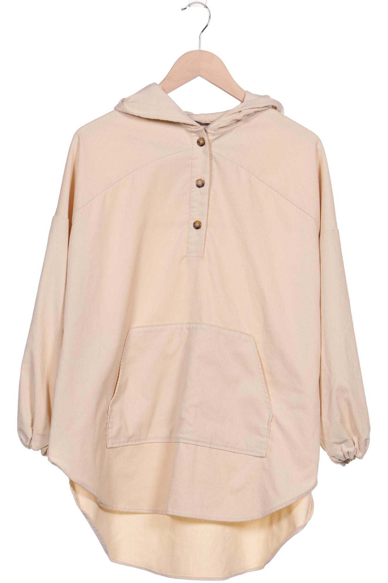 ZARA Damen Kapuzenpullover, beige von ZARA