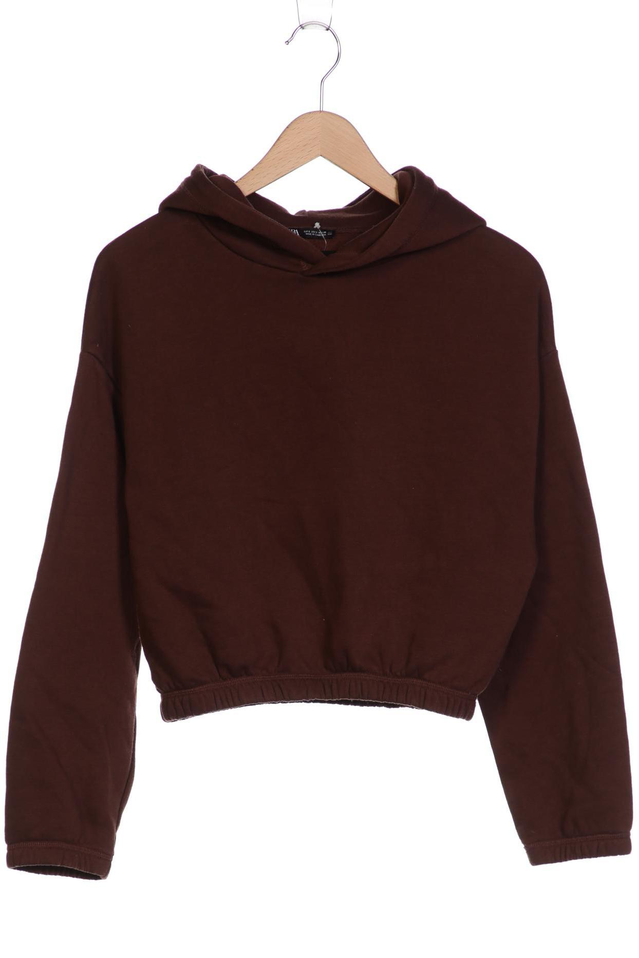 ZARA Damen Kapuzenpullover, braun von ZARA