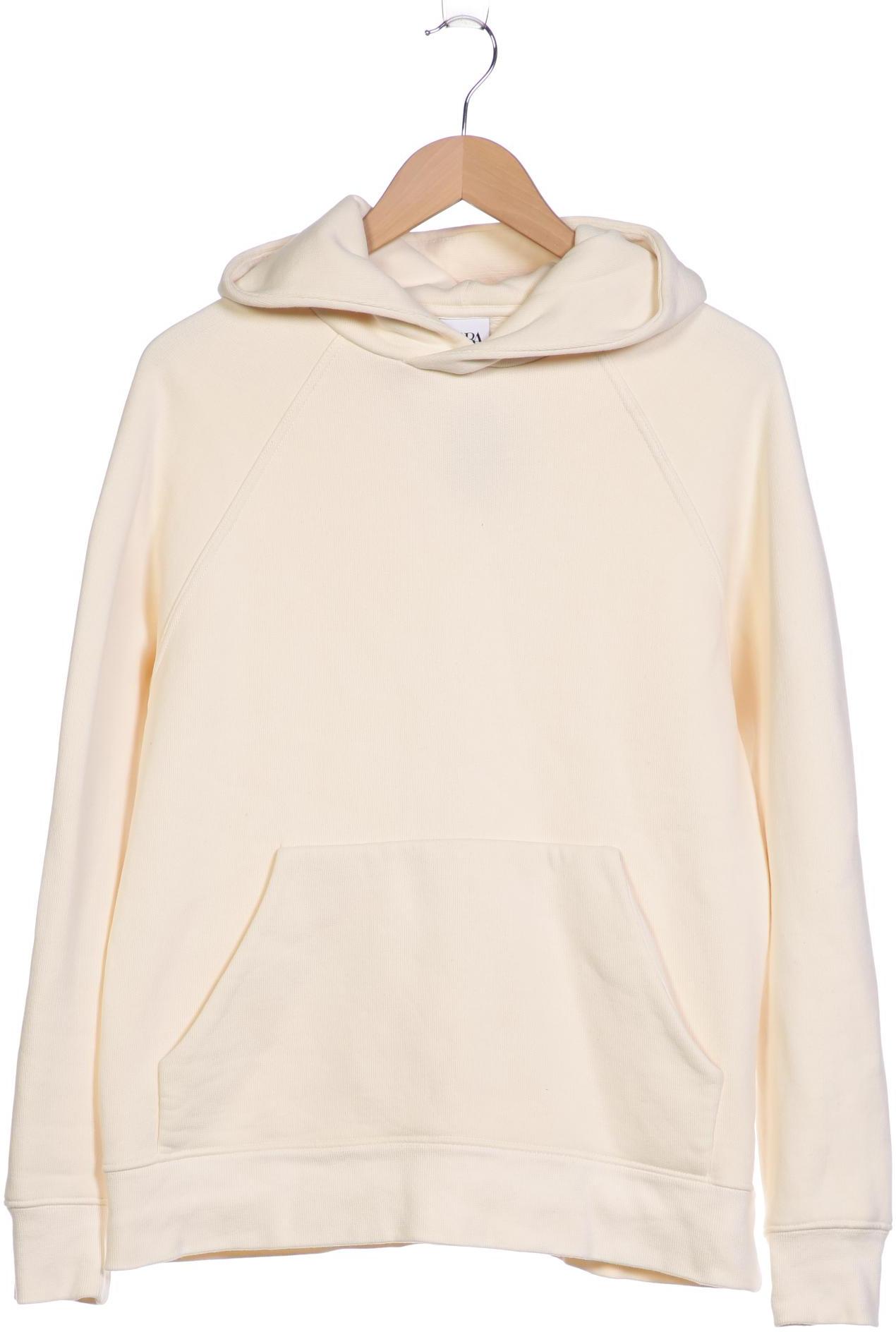 ZARA Damen Kapuzenpullover, cremeweiß von ZARA