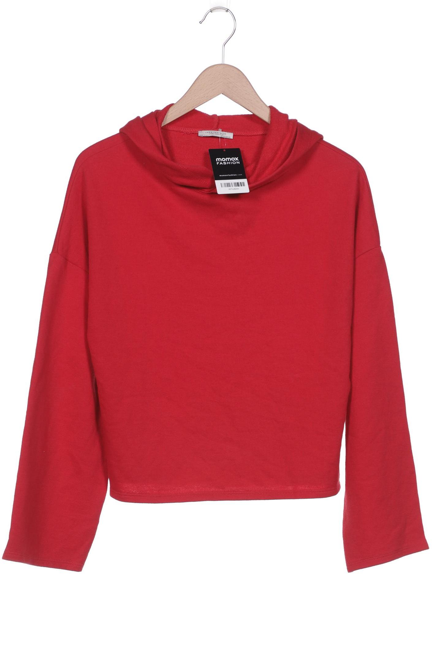 ZARA Damen Kapuzenpullover, rot von ZARA