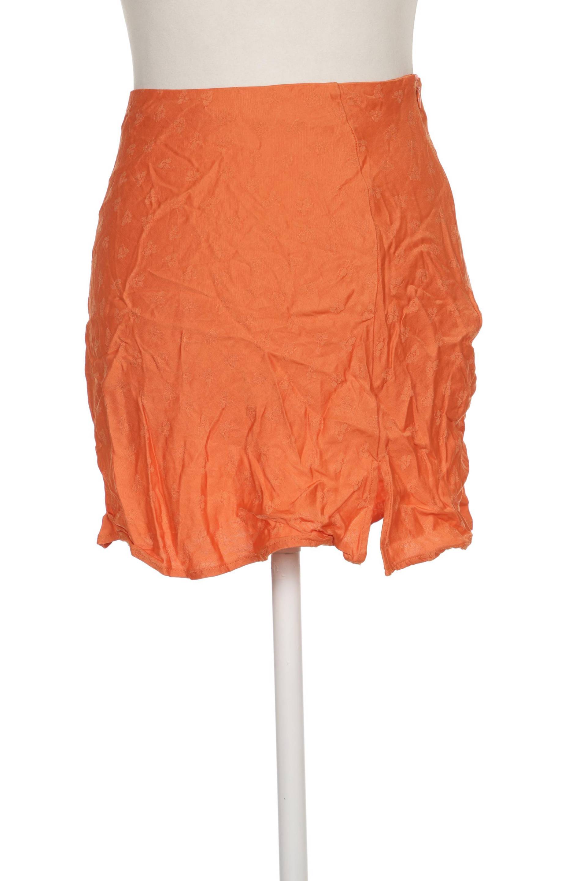 ZARA Damen Rock, orange von ZARA