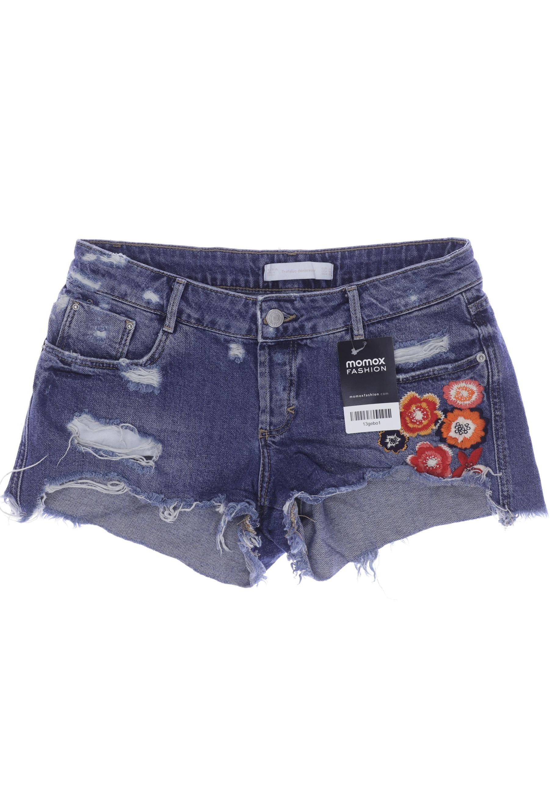 ZARA Damen Shorts, blau von ZARA