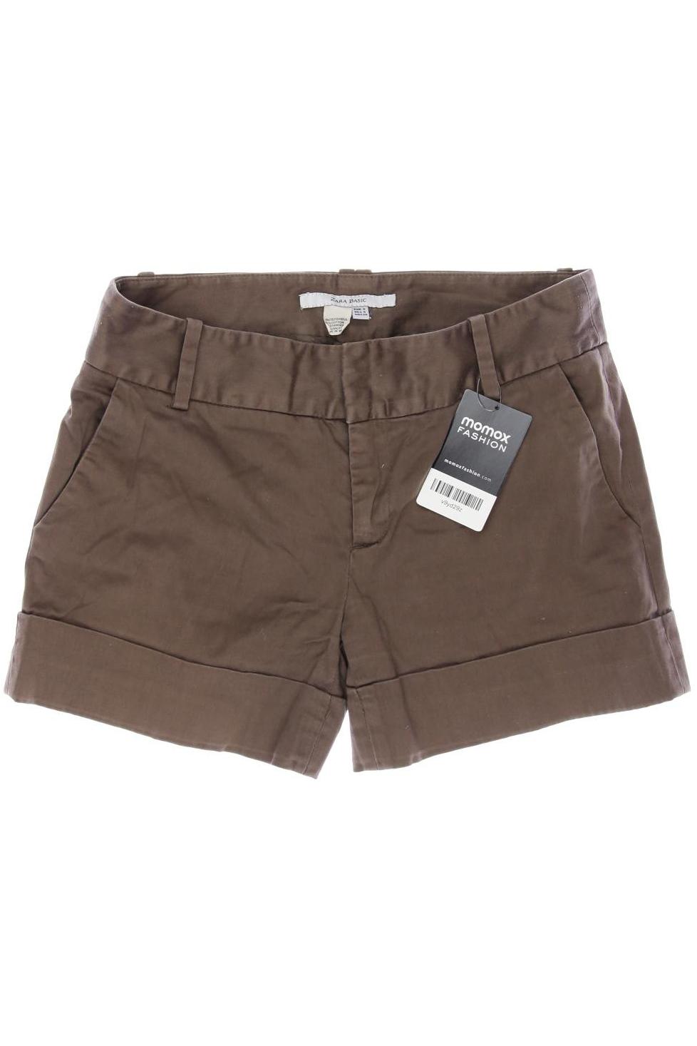 Zara Damen Shorts, braun, Gr. 36 von ZARA