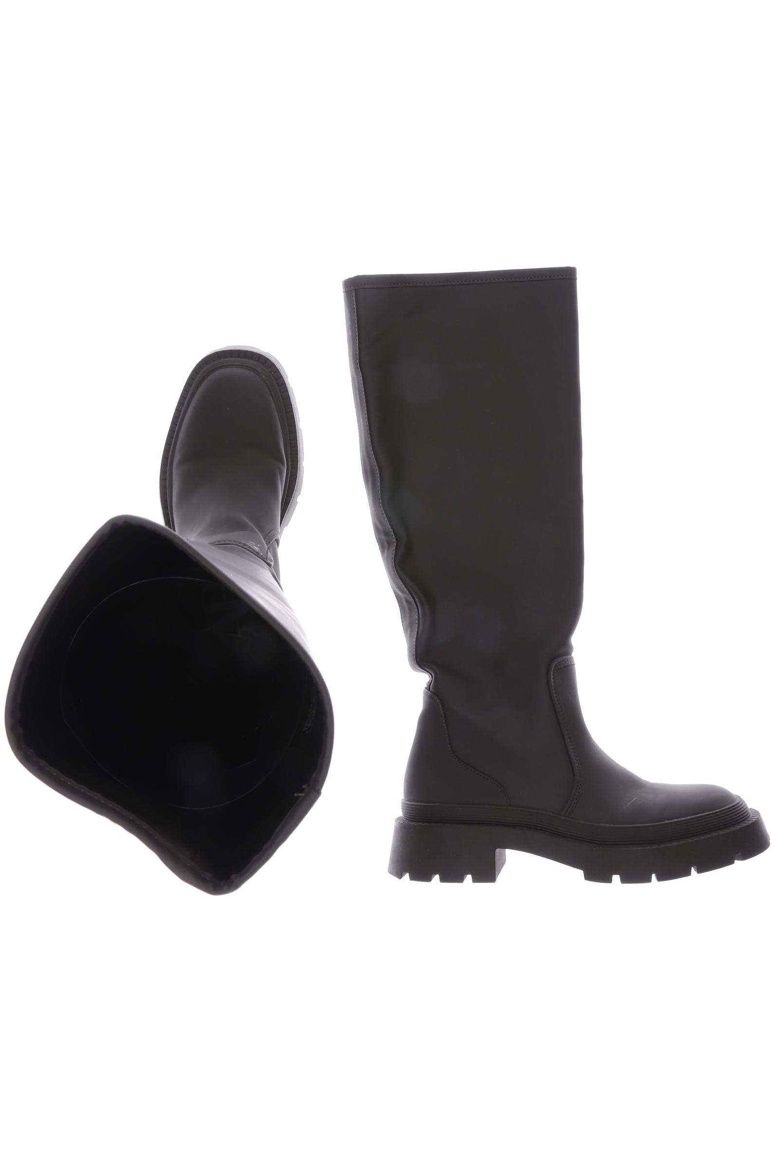 ZARA Damen Stiefel, grün von ZARA