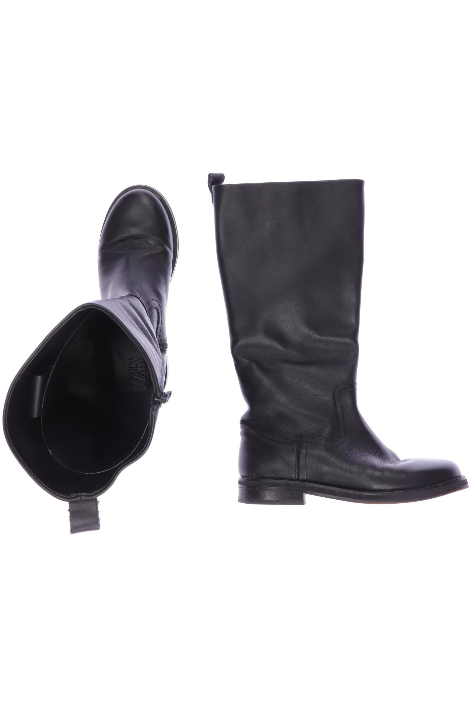 Zara Damen Stiefel, schwarz, Gr. 38 von ZARA