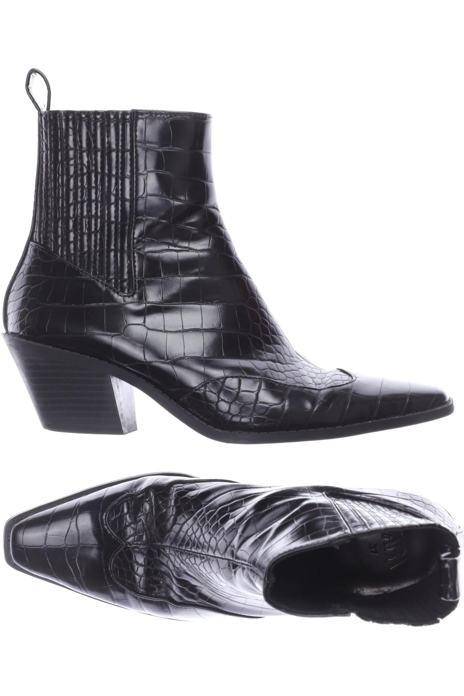 Zara Damen Stiefelette, schwarz, Gr. 37 von ZARA