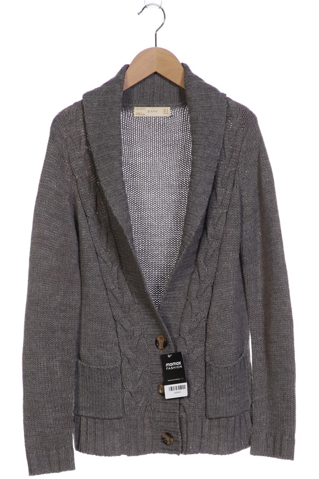 ZARA Damen Strickjacke, grau von ZARA