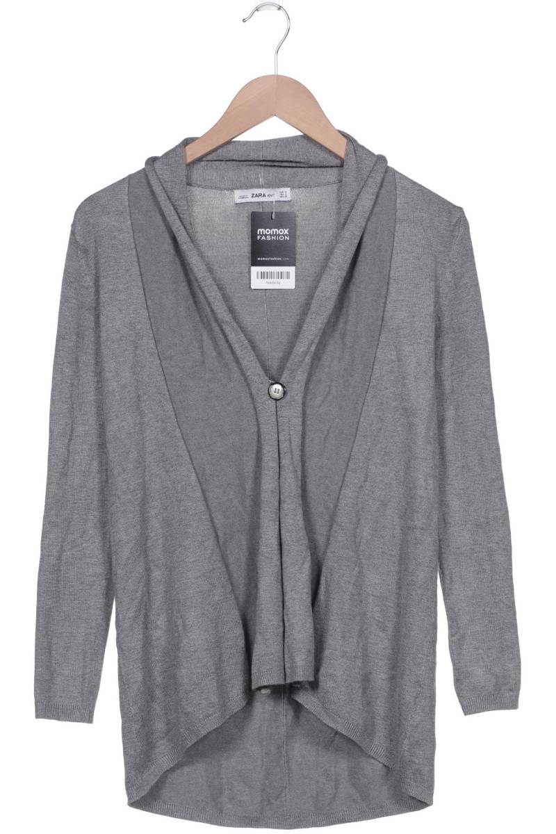 ZARA Damen Strickjacke, grau von ZARA