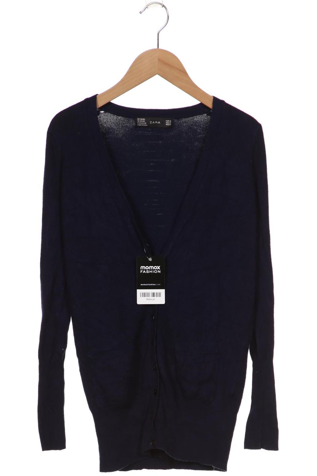 ZARA Damen Strickjacke, marineblau von ZARA